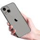 Frosted Phone Case Cover for iPhone 13-Black and Clear