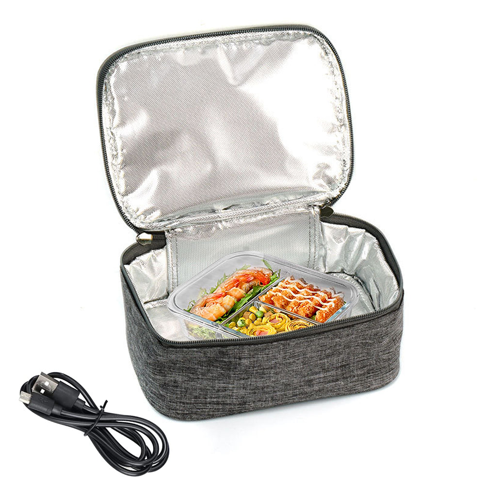 Electric Insulated Lunch Bag USB Heating Food Warmer