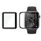 2Pcs Watch Screen Protective Case with 2Pcs Glass Protective Film for Apple Watch 40mm 42mm 44mm