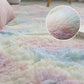 Dye Fluffy Plush Floor Mat-Mutil Colour