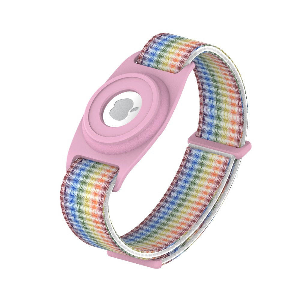 Wristband Bracelet Strap Tracker Protective Case Compatible with Airtag-Colorful and Blue
