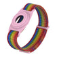 Wristband Bracelet Strap Tracker Protective Case Compatible with Airtag-Green and Pink