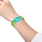Wristband Bracelet Strap Tracker Protective Case Compatible with Airtag-Green and Pink