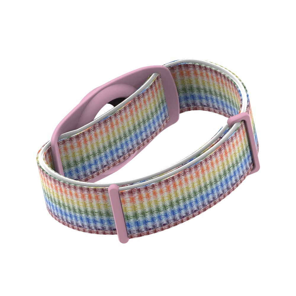 Wristband Bracelet Strap Tracker Protective Case Compatible with Airtag-Colorful and Blue