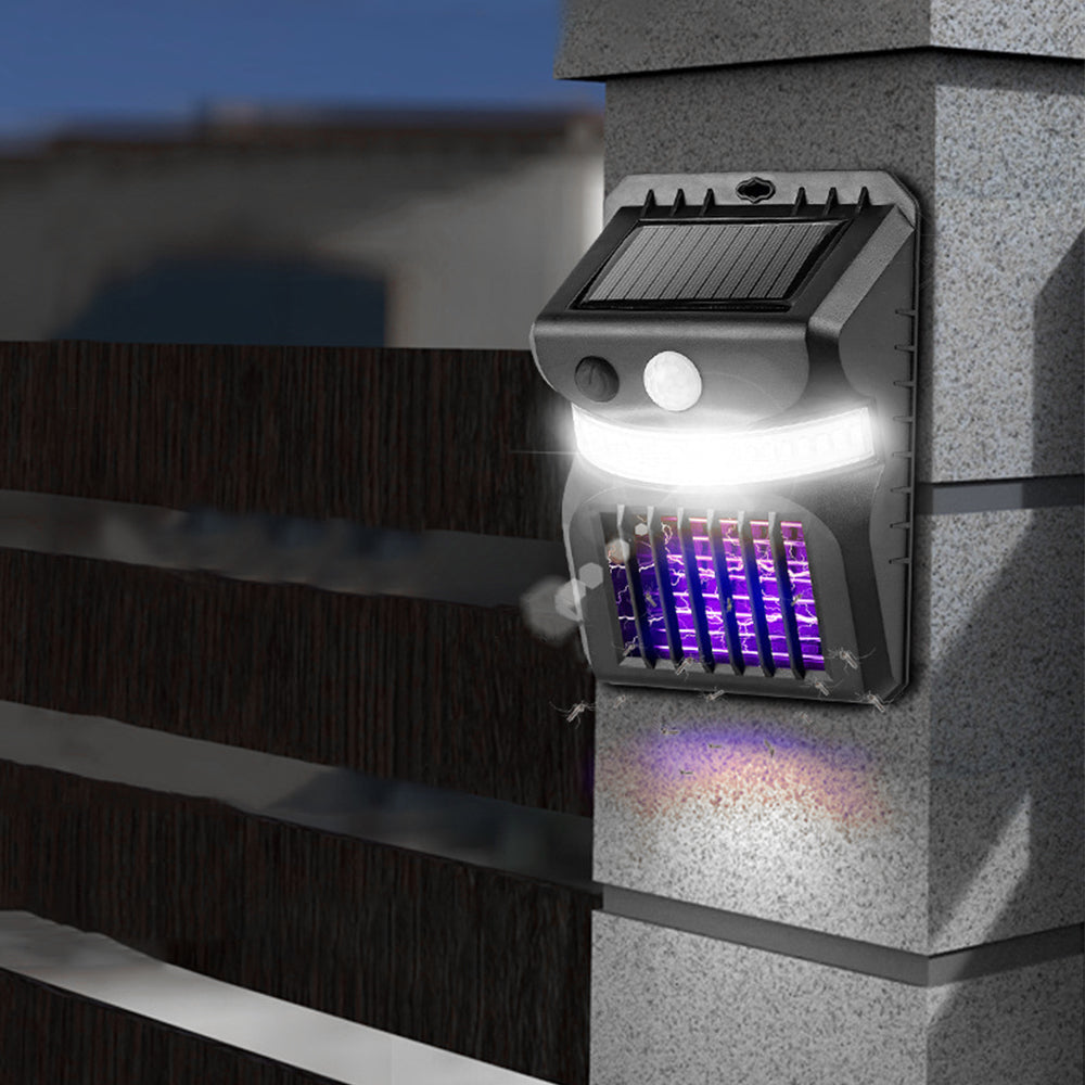 2 in 1 Motion Sensor Solar UV Mosquito Killer Lamp