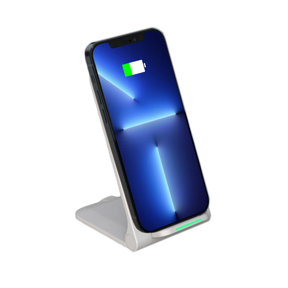 2Pcs Qi Wireless Phone Fast Charging Stand-Black and White