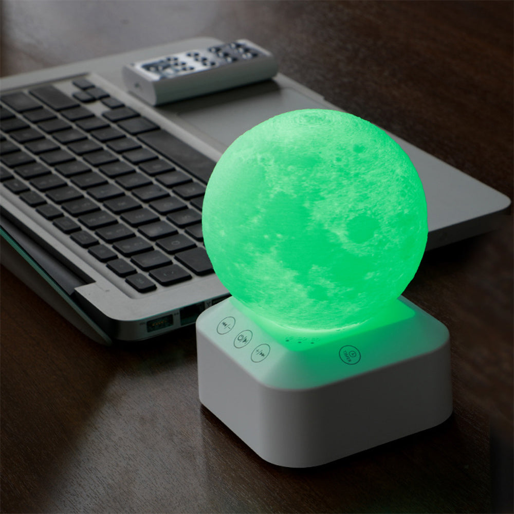 White Noise Sound Machine Remote Control Moon Lamp