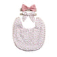 Linen Cotton Kids Feeding Bib with 2 Headbands