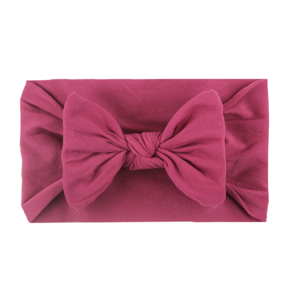 3Pcs Toddler Bows Hairband Soft Big Knot Head Wrap