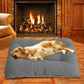 Fleece Dog Bed Pet Crate Mat Kennel Pad Calming Pet Mattress