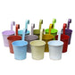 12Pcs Hanging Metal Planter Bucket with Detachable Hooks