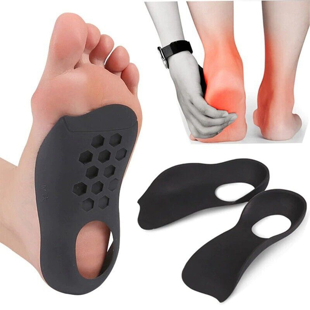2 Pairs Plantar Fasciitis Feet Insoles Arch Supports