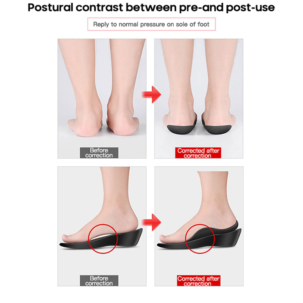 2 Pairs Plantar Fasciitis Feet Insoles Arch Supports