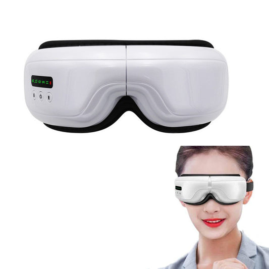 Electric Eye Massager Rechargeable Vibrate Heat Wireless Foldable Relax Protect