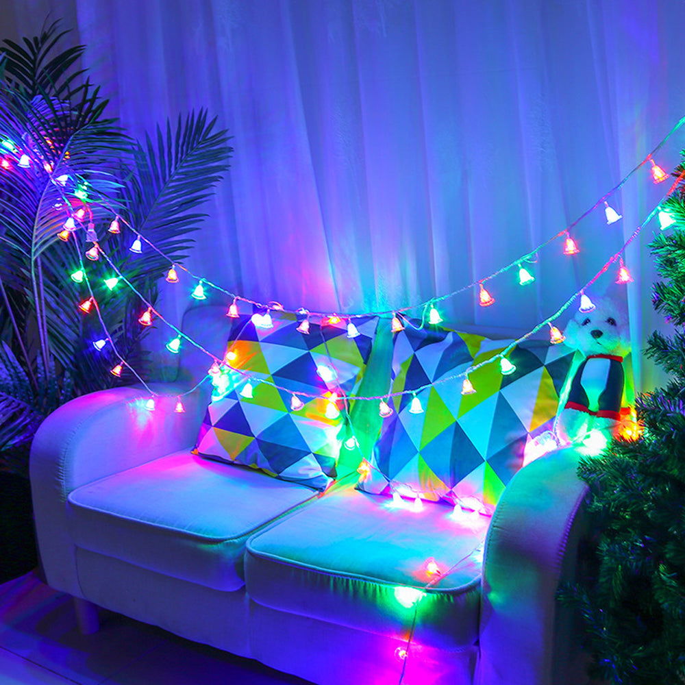 20LEDs Battery Operated Christmas Bells LED String Light