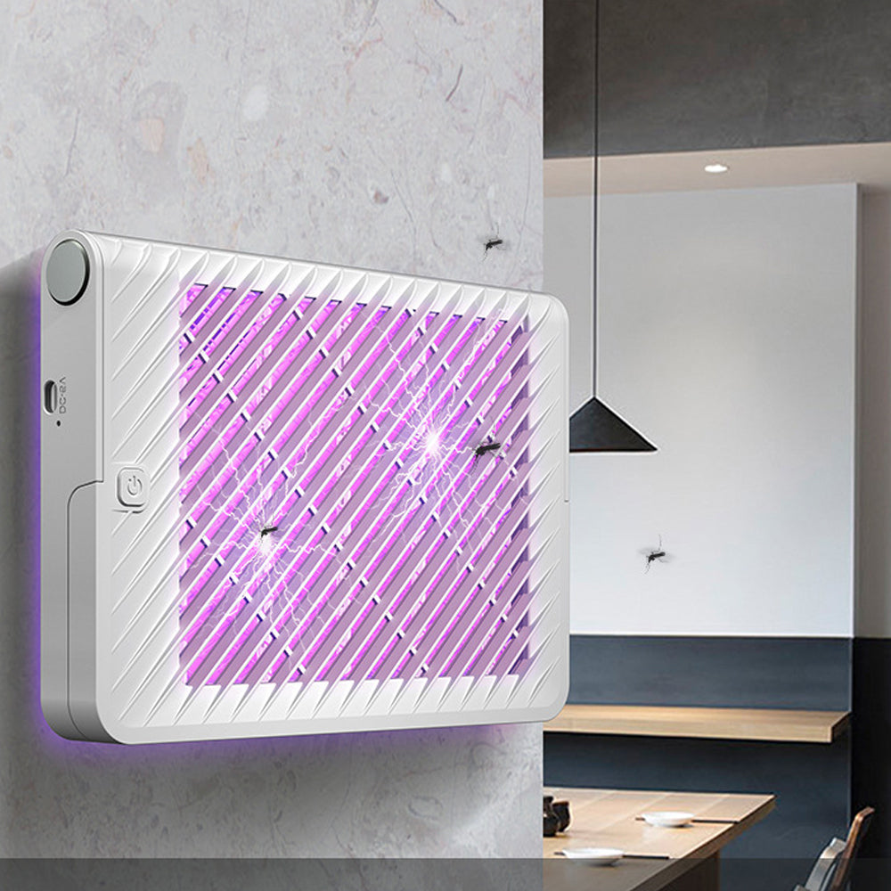 2Pcs Wall Mounted USB Electric Mosquito Killer Lamp Mosquito Zapper Trap