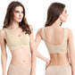 3Pcs Womens Seamless Comfortable Yoga Sports Lace Bras-White, Cuticolour, Black