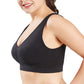 3Pcs Womens Seamless Comfortable Yoga Sports Lace Bras-White, Cuticolour, Black
