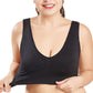 3Pcs Womens Seamless Comfortable Yoga Sports Lace Bras-White, Cuticolour, Black