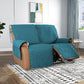 2/3 Seater Water Resistant Non-Slip Split Recliner Couch Cover-Blue