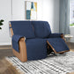 2/3 Seater Water Resistant Non-Slip Split Recliner Couch Cover-Navy