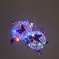 2Pcs Hanging Solar Butterfly Pendant Ball Light Mesh Orb Lamp Garden Decor