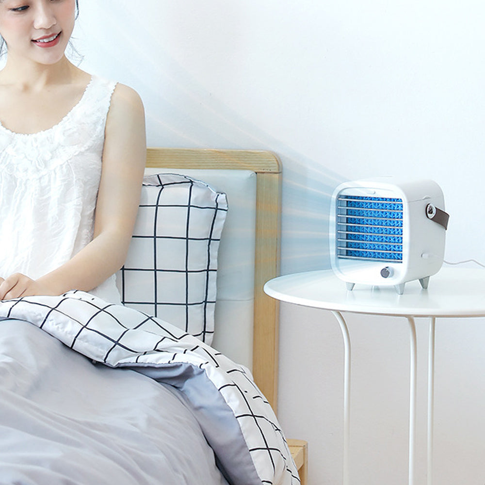 Portable Air Conditioner Fan USB Small Desk Air Cooler Fan