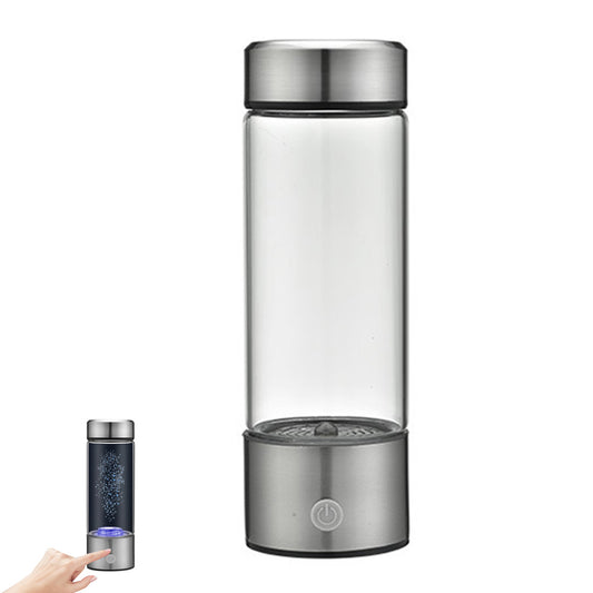 450mL Hydrogen-rich Rechargeable Glass Water Bottle