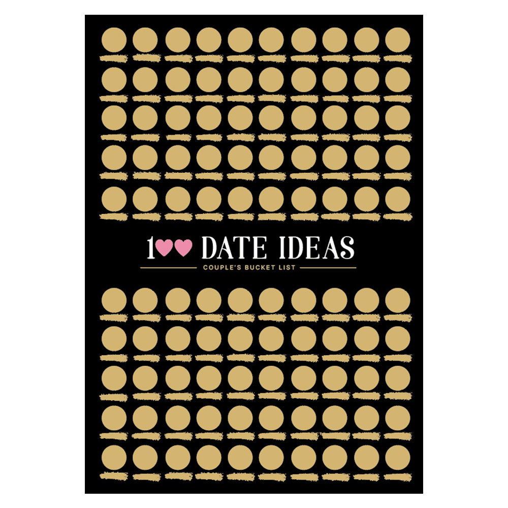 100 Dates Scratch off Bucket List Poster