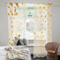Pair of Floral Sunflower Window Curtains