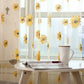 Pair of Floral Sunflower Window Curtains