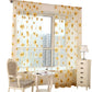 Pair of Floral Sunflower Window Curtains