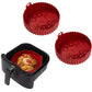 2Pcs Reusable Air Fryer Silicone Round Liners