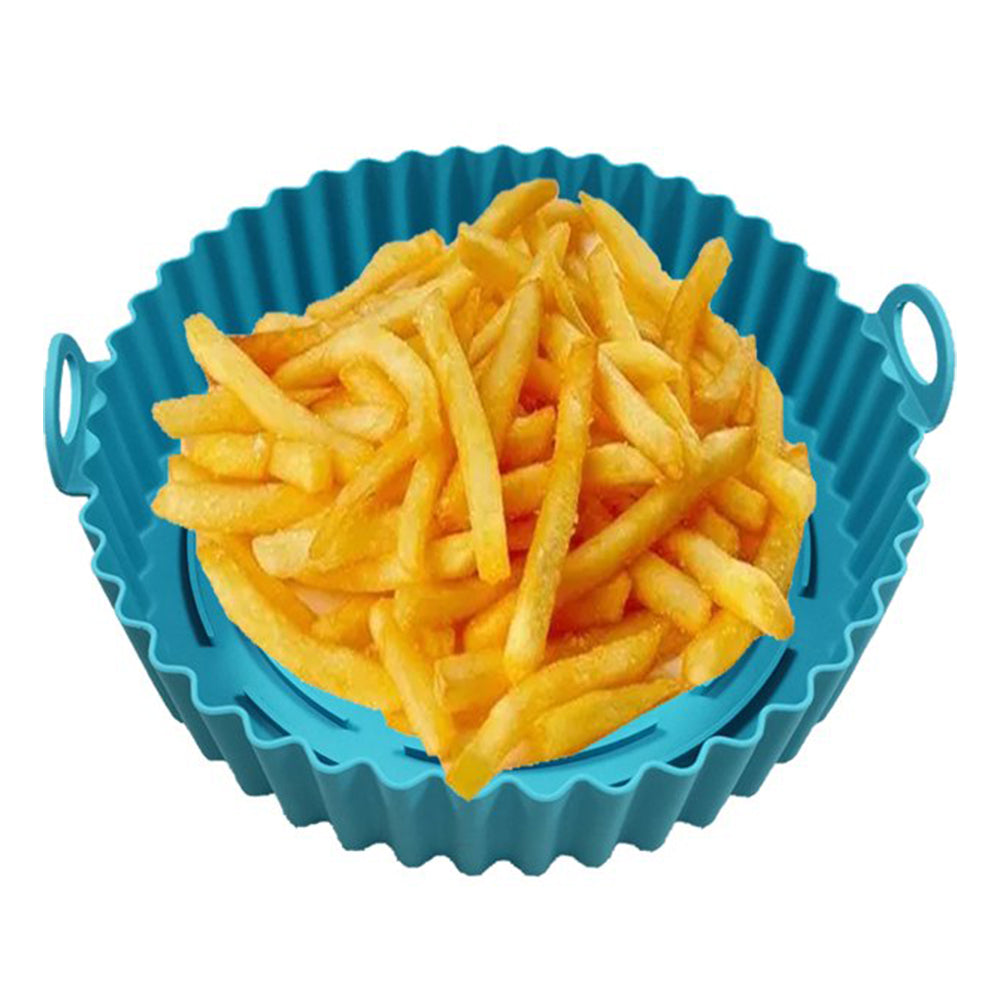 2Pcs Reusable Air Fryer Silicone Round Liners