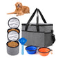 Set of 6Pcs Pet Travel Food Storage Bag with 2 Collapsible Bowls