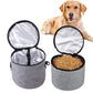 Set of 6Pcs Pet Travel Food Storage Bag with 2 Collapsible Bowls