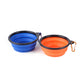 Set of 6Pcs Pet Travel Food Storage Bag with 2 Collapsible Bowls