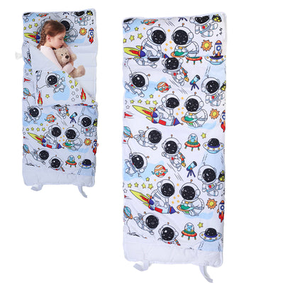Kids Rolled Napping Mat with Pillow and Blanket