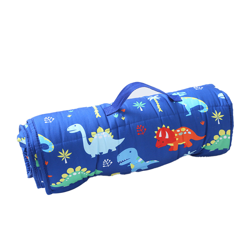 Kids Rolled Napping Mat with Pillow and Blanket