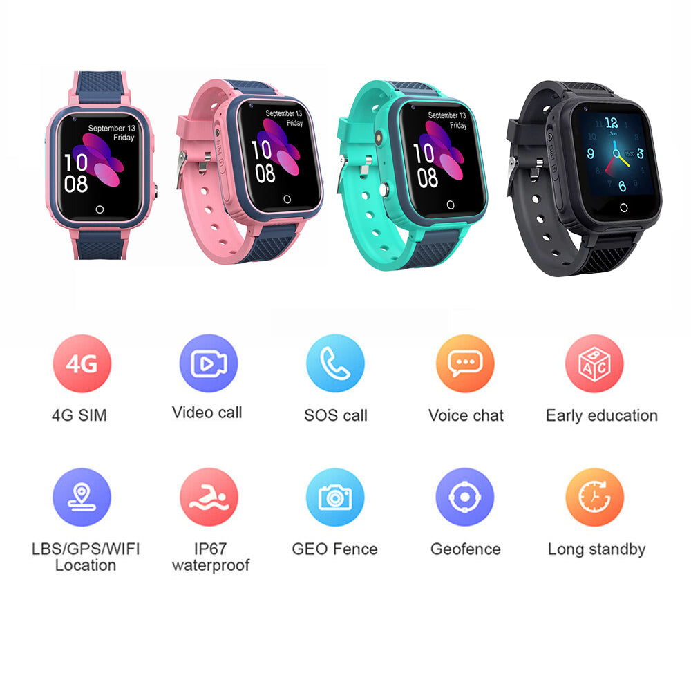 4G Smart Watch Wifi Tracker Video Calling Compatible with Andriod iOS Phone