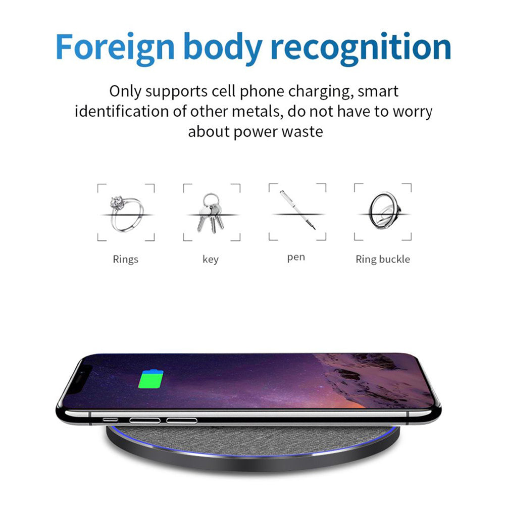 15W Qi USB Wireless Fast Charging Mat Charging Station Charging Pad Dock