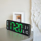 13 Inch LED Wall Mounted Digital Alarm Clock with Temperature Calendar Display