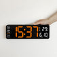 13 Inch LED Wall Mounted Digital Alarm Clock with Temperature Calendar Display