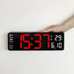 13 Inch LED Wall Mounted Digital Alarm Clock with Temperature Calendar Display
