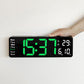 13 Inch LED Wall Mounted Digital Alarm Clock with Temperature Calendar Display