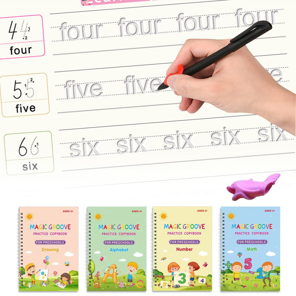 Kids Magic Handwriting Copybook Reused Groove Practice Calligraphy
