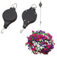 2Pcs Plant Hanger Flower Pulley Hook Hanging Retractable Garden Plant