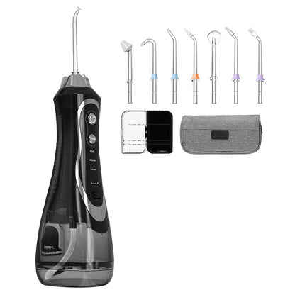 Cordless Electric Water Flosser Dental Teeth Cleaner with 7 Heads