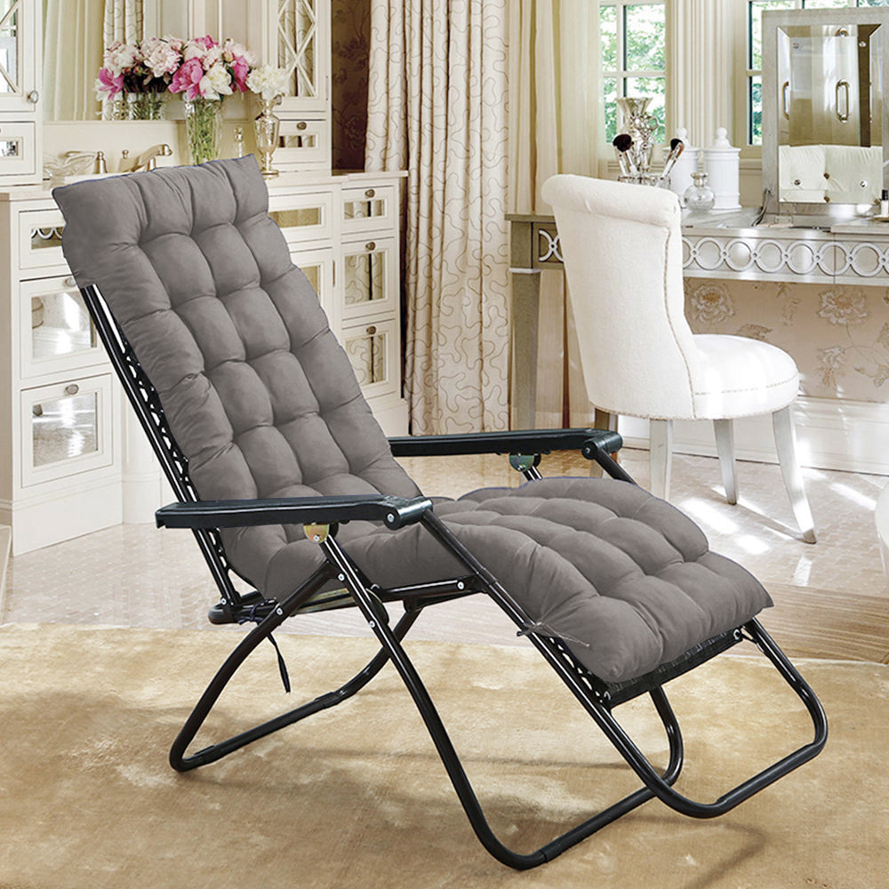 Sun Lounger Chair Cushions Thicken Soft Recliner Chair Bench Cushion with Ties
