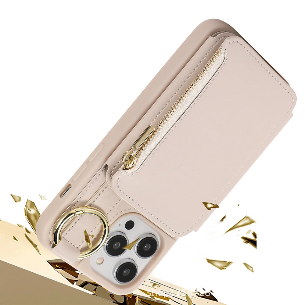 PU Leather Crossbody Phone Case Purse with RFID Blocking Card Holder for iPhone14 Pro